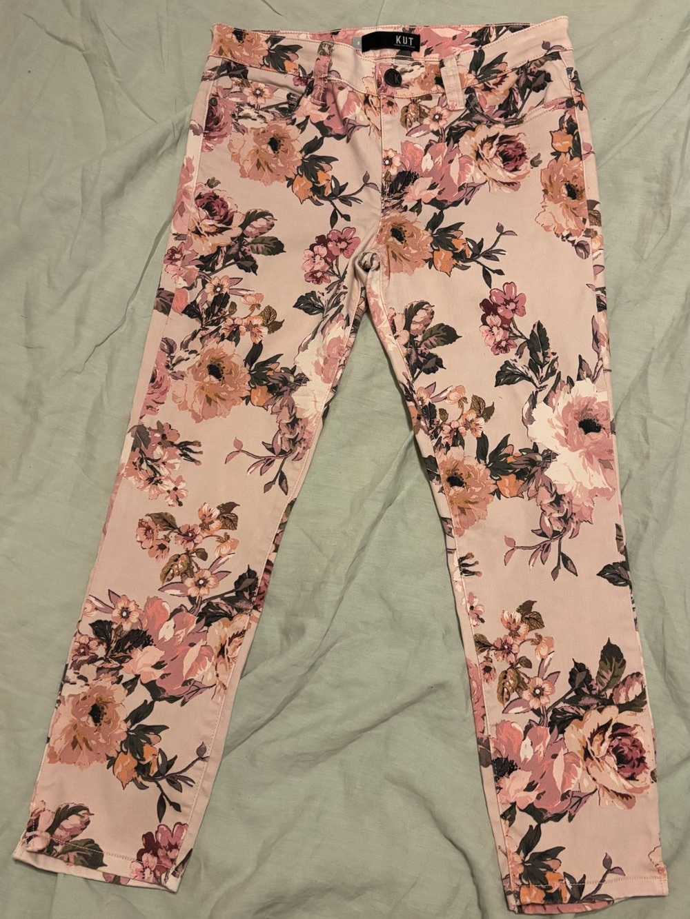 Kut from the Kloth Pink Floral Women’s Jeans